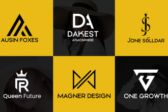 design best luxury fashion logo, monogram clothing brand, minimalist design