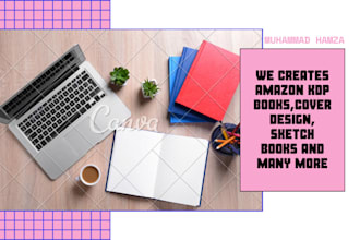 design custom low content book cover or interior for amazon KDP