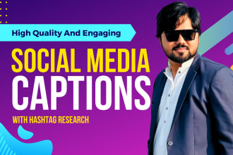 write social media captions and posts to boost engagement