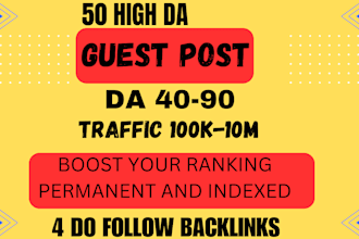 do high quality backlinks and high da guest post link building service