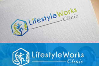 create a stunning clinic logo that complies with copyright