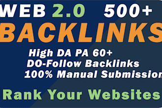provide web 2 0 backlinks for your business