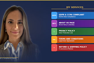 draft website policies, cookies and terms and conditions