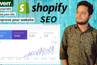 do shopify SEO with advance strategies on page and technical