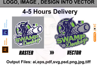 deliver adobe illustrator work in ai, eps, pdf, svg in high resolution