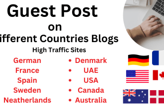 do guest post on USA, german, france and UK blog