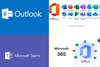 setup office 365, microsoft teams, outlook, emails, sharepoint,provide support