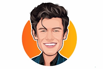 draw avatar caricature cartoon for you