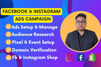 be your facebook ads campaign manager to run instagram ads