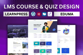 organize course, quiz for lms site wordpress