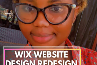 design redesign wix website , wix studio wix website development