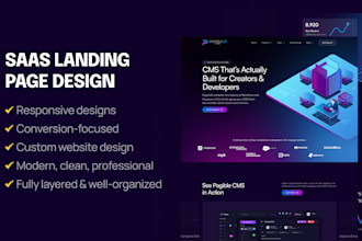 design a highly converting and profitable saas and startup landing page