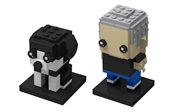 make custom brickheadz based on photos with instructions