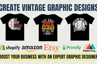 create vintage graphic shirt design typography retro tshirt designs