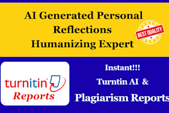 manually rewrite, and humanize ai generated reflections
