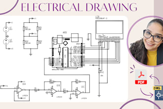 draw 2d electrical cad drawing