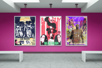 design you a professional vintage poster