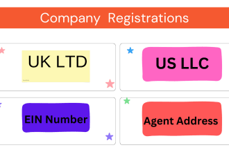 register USA llc and UK ltd company formation and ein number