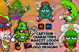design undefined cannabis weed marijuana logo cannabis cbd mascot