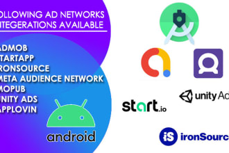 integrate admob, facebook ads, startapp, on any android app