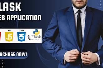 create a flask web application for you using html css web template, design