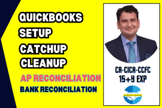 do quickbooks setup, catchup and cleanup