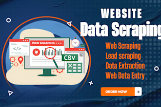 extract data from website with data scraping, business lead, email scraping
