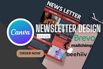 canva newsletter design, canva email template, beehiiv newsletter, brevo flodesk