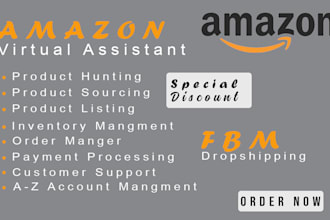 do walmart to  amazon dropshiping and fbm virtual assistant