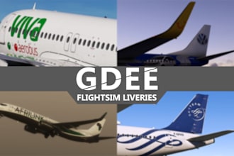 create realistic and custom liveries for flight simulator