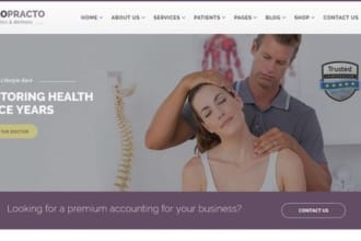 design chiropractor website medical spa website clinic wordpress or wix website