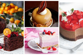 provide you 1500 copyright free professional food photographs and videos