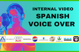 provide a castilian spanish voice over for internal video