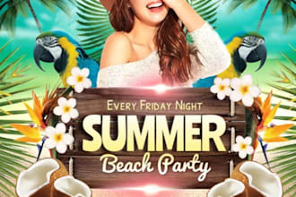 design creative eye catching event flyer or any flyer and poster