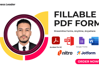 design and develop fillable PDF forms