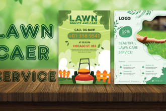 make exciting flyers like lawn care, beauty care, restaurant