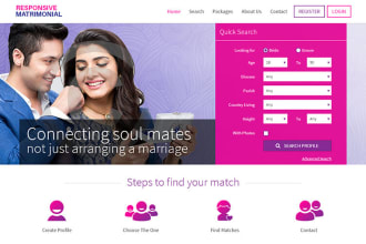 develop app and website for matrimony