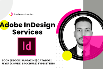 do any adobe indesign project