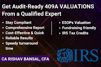 prepare audit ready 409a valuation report