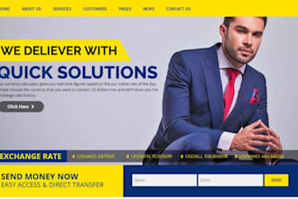 design business website, accounting, investment wordpress website