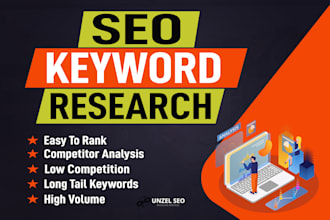 do advance SEO keyword research and competitor analysis