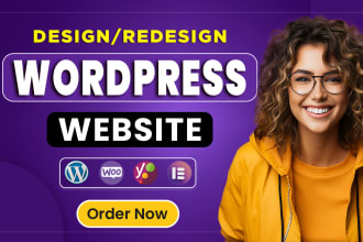 create wordpress website design, redesign wordpress business website development