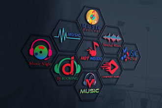 design the best music, dj, band, and festival logo for you