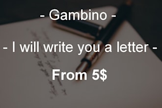 write you a letter