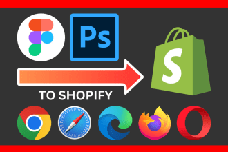 convert figma or PSD to shopify theme