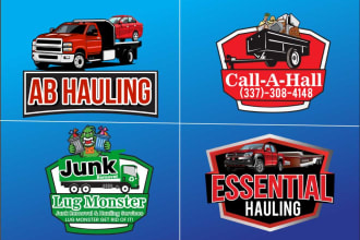 design junk removal and hauling business logo