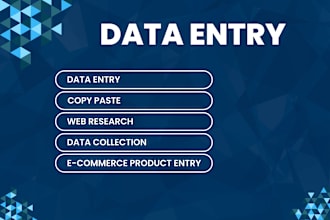 be your expert data entry for accurate and timely results