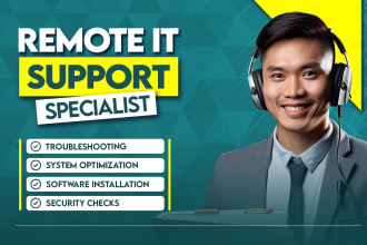 be your remote technical support and IT engineer