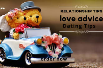 write articles on relationship advice or dating for social media and websites