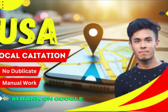setup 100 USA local citations for gmb ranking and local SEO